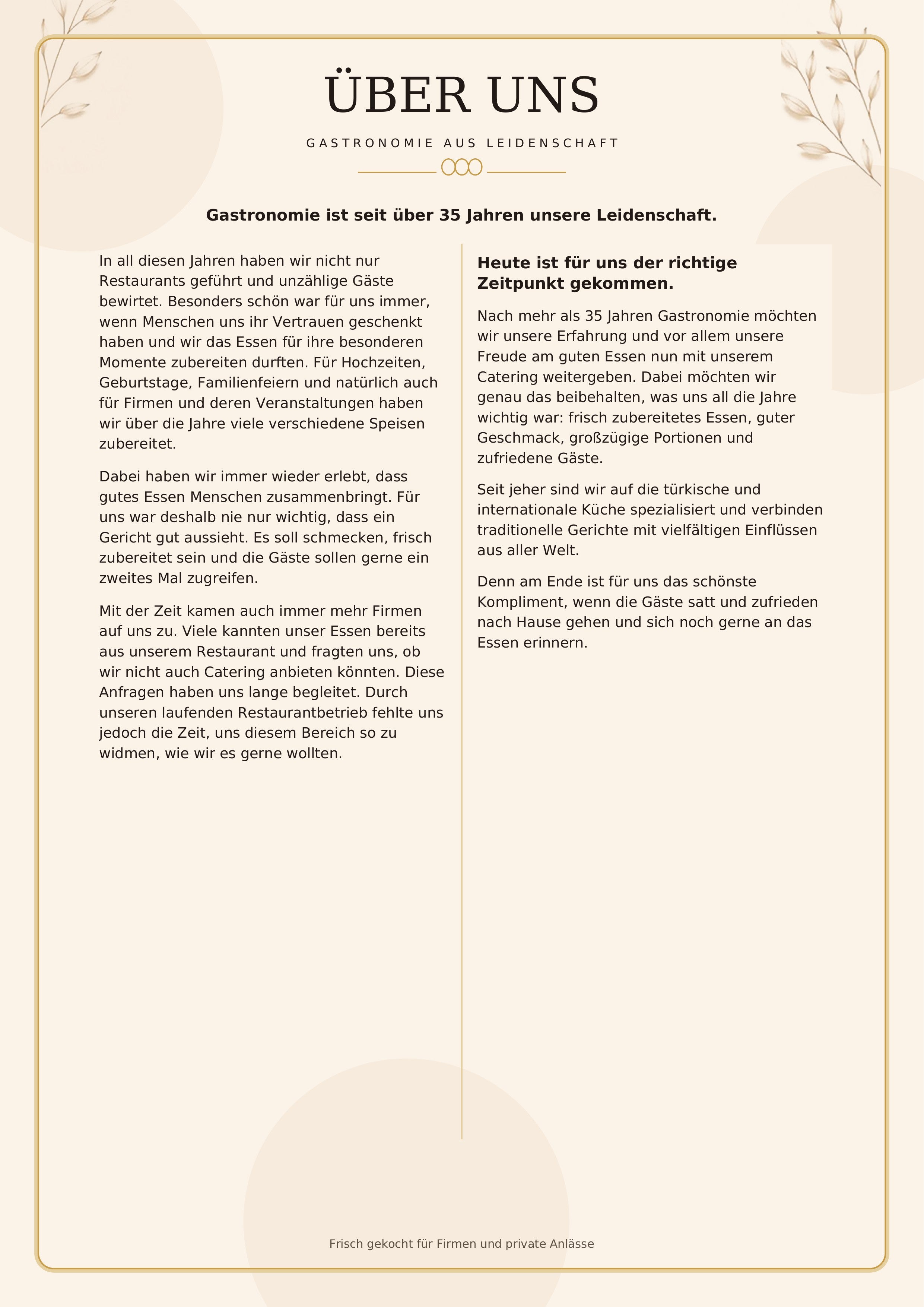 LUNARO Speisekarte Seite 2